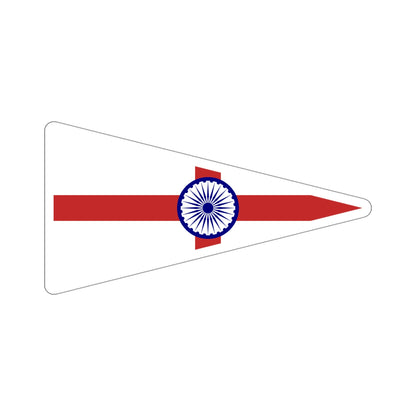 Senior Officer of the Indian Navy Flag (India) STICKER Vinyl Die-Cut Decal-5 Inch-The Sticker Space