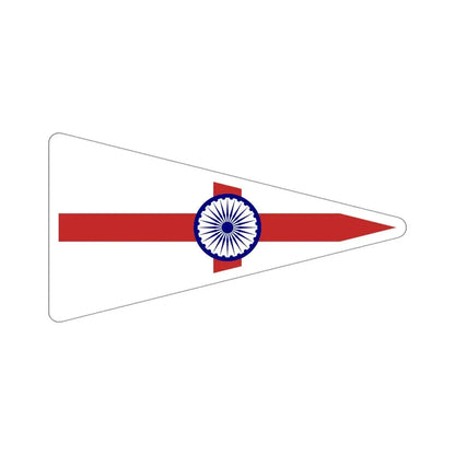 Senior Officer of the Indian Navy Flag (India) STICKER Vinyl Die-Cut Decal 5 Inch - The Sticker Space