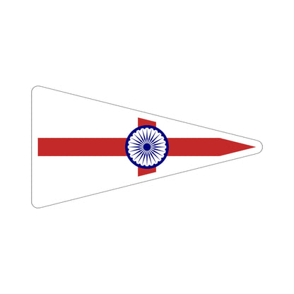 Senior Officer of the Indian Navy Flag (India) STICKER Vinyl Die-Cut Decal-6 Inch-The Sticker Space