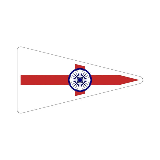 Senior Officer of the Indian Navy Flag (India) STICKER Vinyl Die-Cut Decal 6 Inch - The Sticker Space
