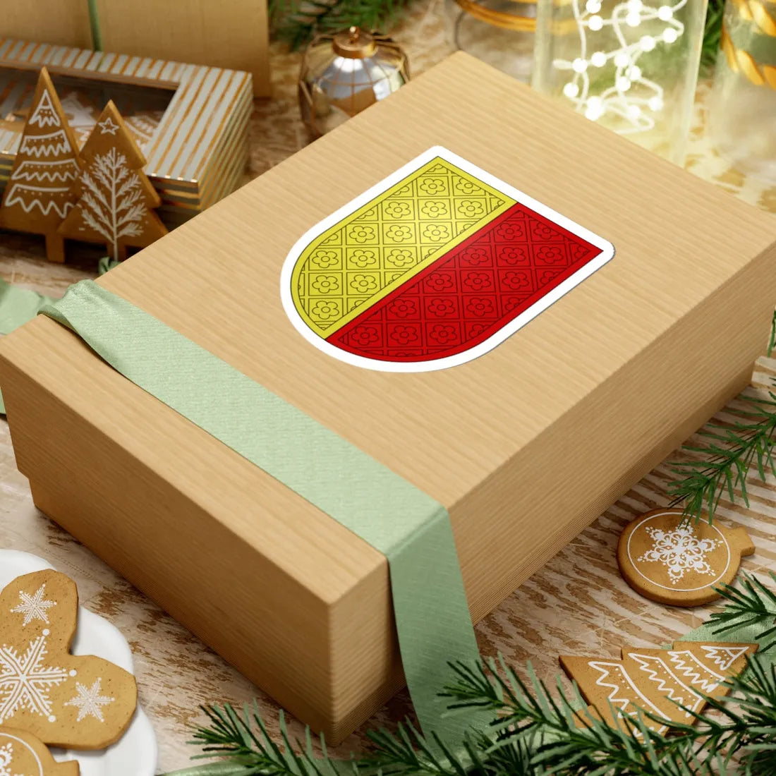 Sennwald-coat of arms (Switzerland) (Coat of Arms) STICKER Vinyl Kiss-Cut Decal - The Sticker Space