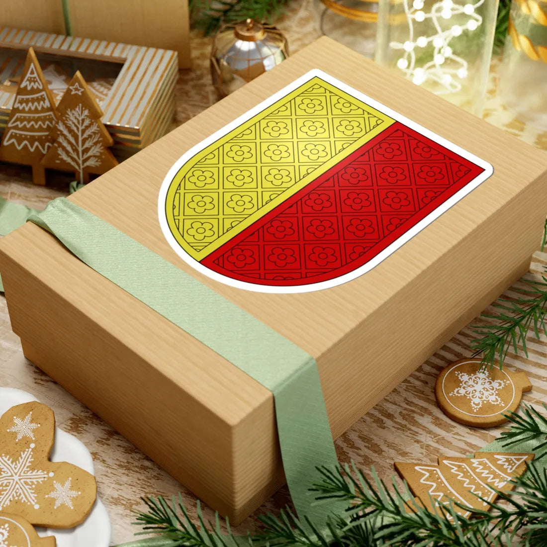 Sennwald-coat of arms (Switzerland) (Coat of Arms) STICKER Vinyl Kiss-Cut Decal - The Sticker Space