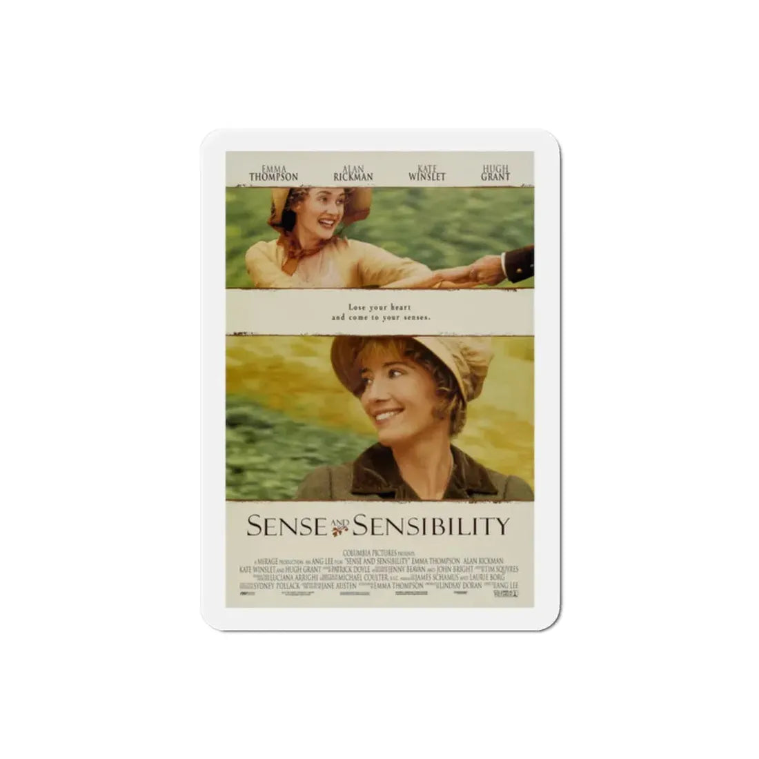 Sense And Sensibility 1995 Movie Poster Refrigerator Magnet 2 Inch - The Sticker Space