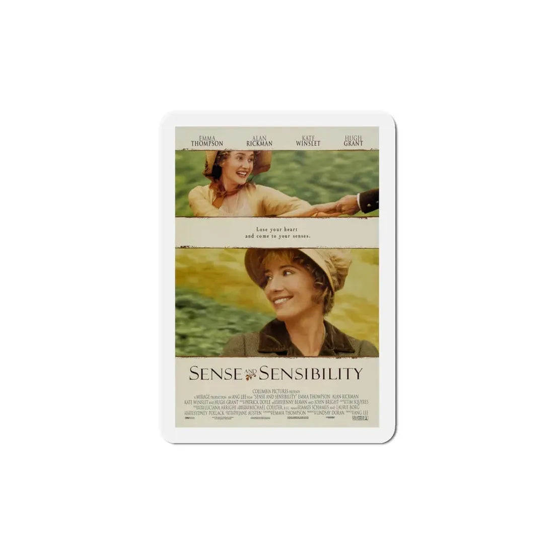 Sense And Sensibility 1995 Movie Poster Refrigerator Magnet 6 Inch - The Sticker Space