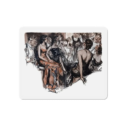 Sense of Humor (1), Cosmopolitan, October 1930 (Magazine Illustration) Refrigerator Magnet 3 Inch Die-Cut - The Sticker Space