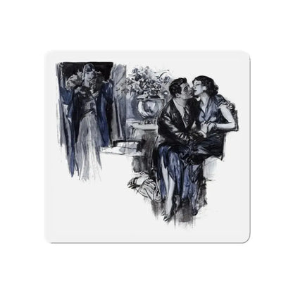 Sense of Humor (2), Cosmopolitan, October 1930 (Magazine Illustration) Refrigerator Magnet 3 Inch Die-Cut - The Sticker Space