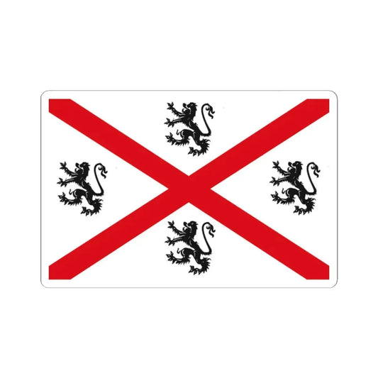 Seraing vlag (Belgium) STICKER Vinyl Kiss-Cut Decal 2 Inch White - The Sticker Space