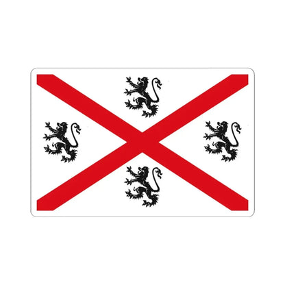 Seraing vlag (Belgium) STICKER Vinyl Kiss-Cut Decal 3 Inch White - The Sticker Space