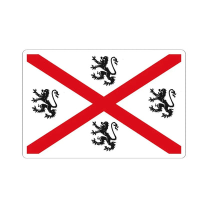 Seraing vlag (Belgium) STICKER Vinyl Kiss-Cut Decal 4 Inch White - The Sticker Space