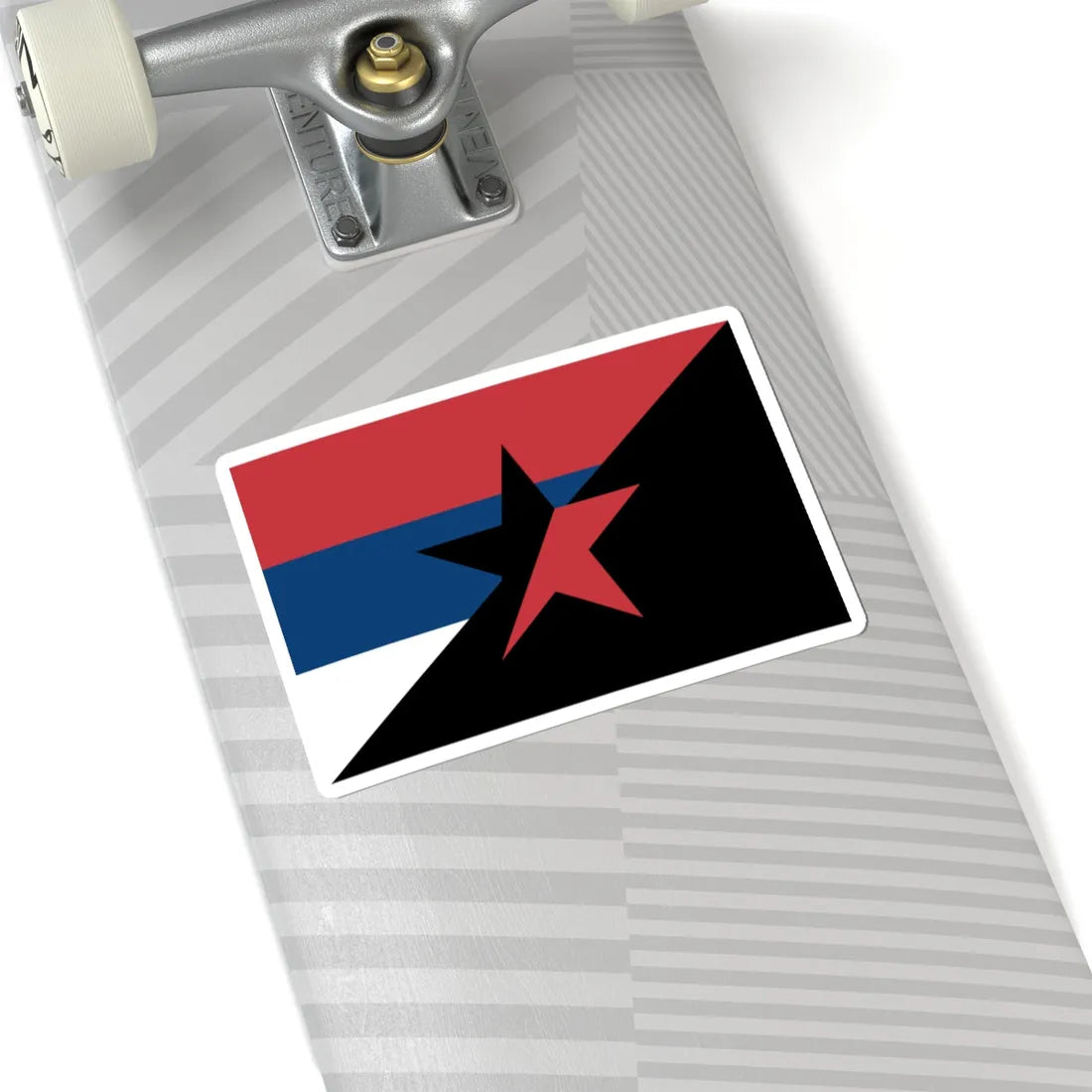 Serbian Anarchists flag (Serbia) STICKER Vinyl Kiss-Cut Decal - The Sticker Space