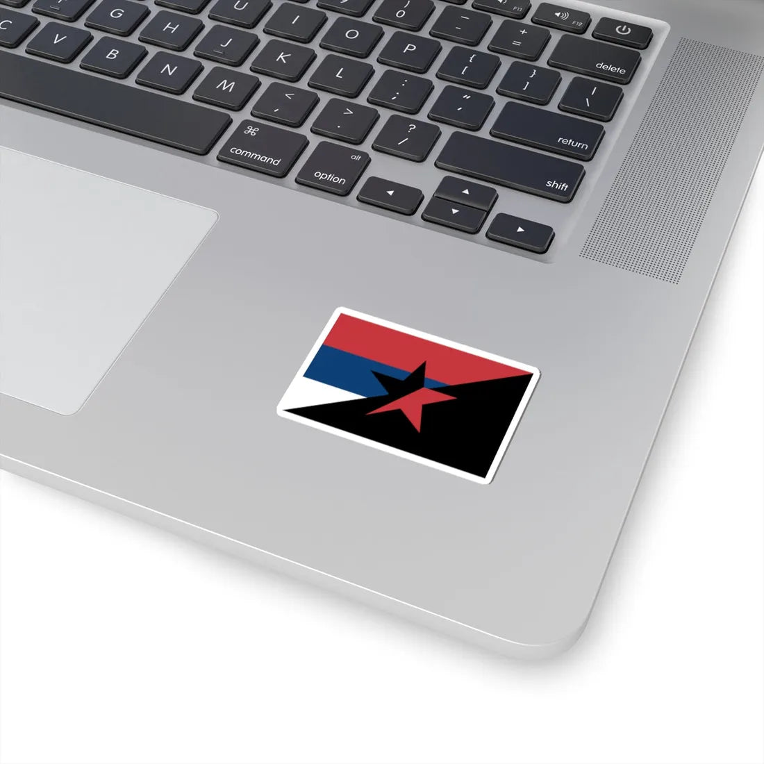 Serbian Anarchists flag (Serbia) STICKER Vinyl Kiss-Cut Decal - The Sticker Space