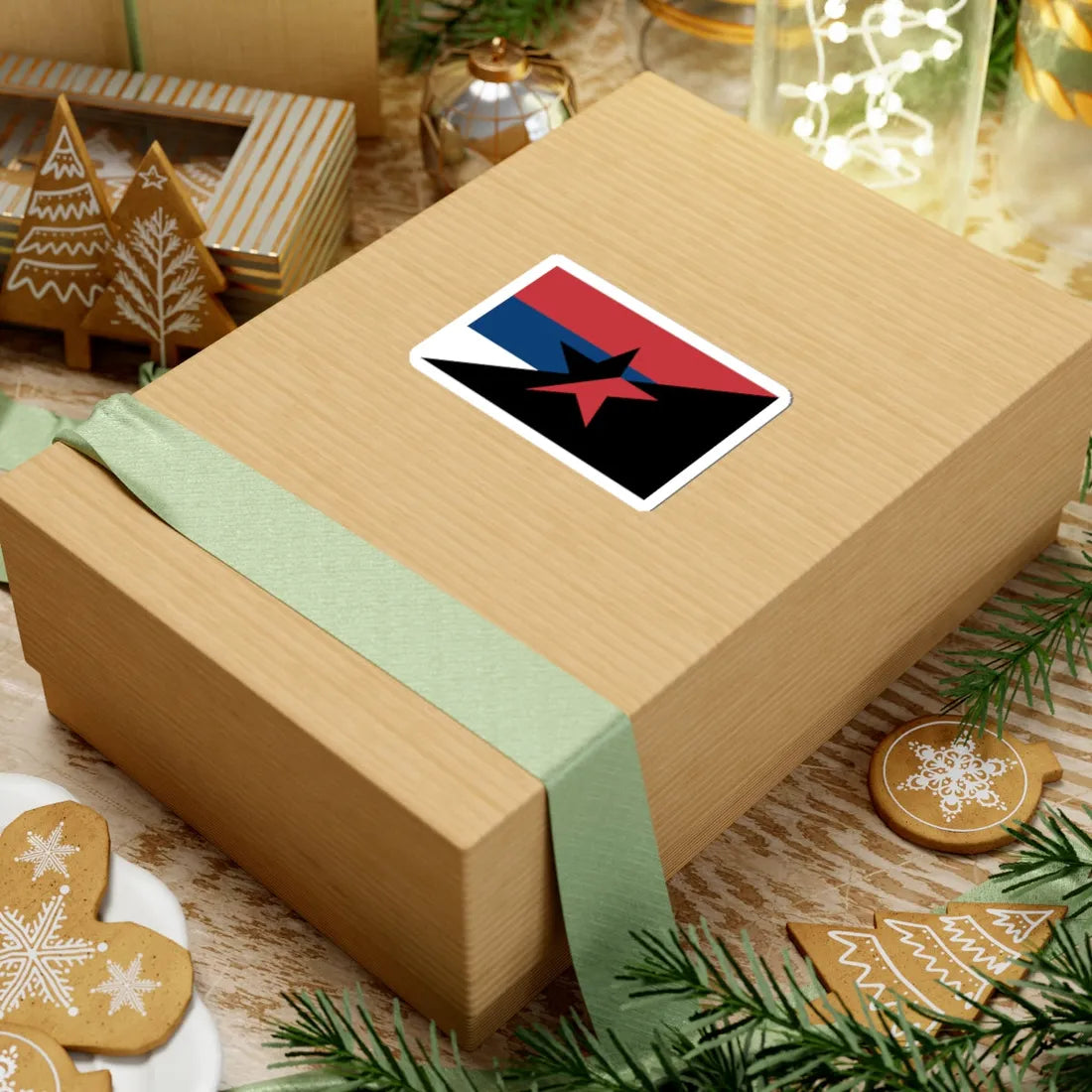 Serbian Anarchists flag (Serbia) STICKER Vinyl Kiss-Cut Decal - The Sticker Space
