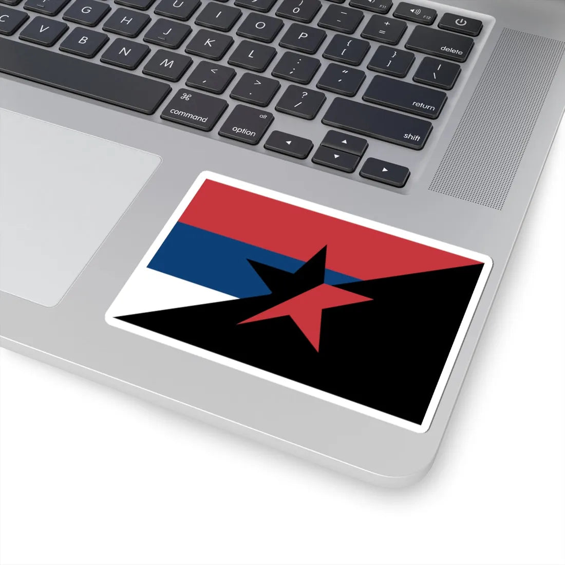 Serbian Anarchists flag (Serbia) STICKER Vinyl Kiss-Cut Decal - The Sticker Space