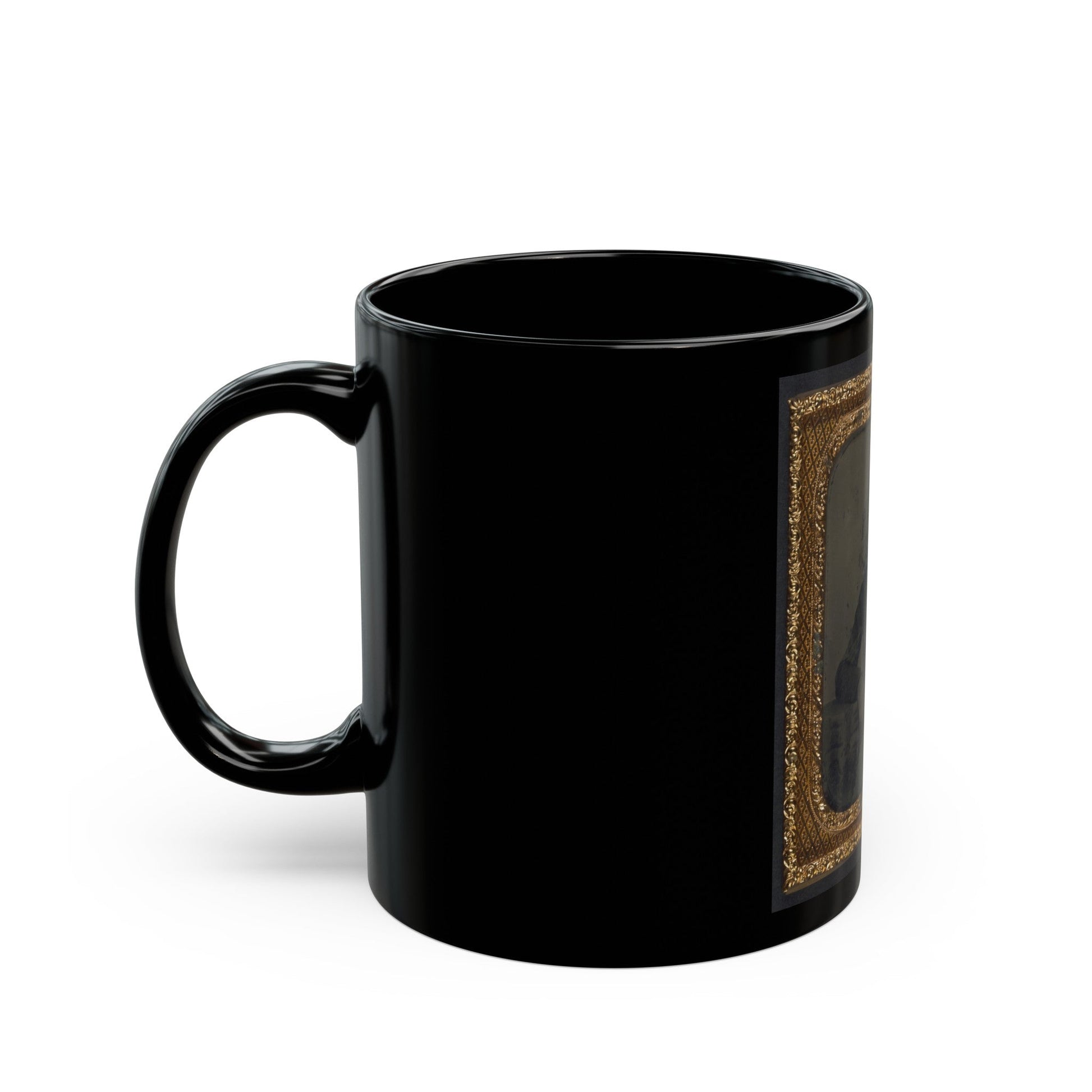 Sergeant B. F. Smith Of Company B, 52nd Virginia Infantry Regiment, And Company F, 1st Virginia Cavalry Regiment (U.S. Civil War) Black Coffee Mug-The Sticker Space