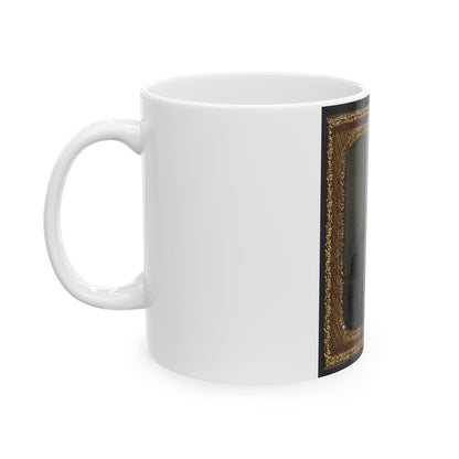 Sergeant B. F. Smith Of Company B, 52nd Virginia Infantry Regiment, And Company F, 1st Virginia Cavalry Regiment (U.S. Civil War) White Coffee Mug-The Sticker Space