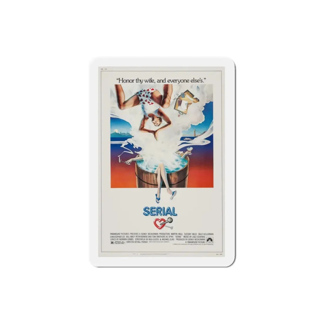 Serial 1980 Movie Poster Refrigerator Magnet 2 Inch - The Sticker Space