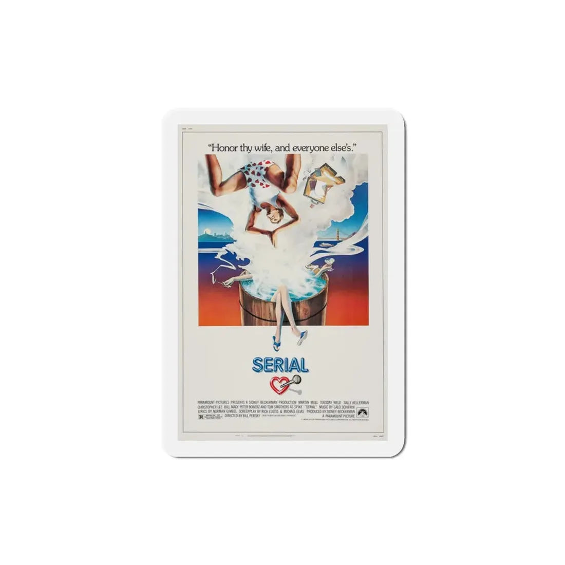 Serial 1980 Movie Poster Refrigerator Magnet 3 Inch - The Sticker Space