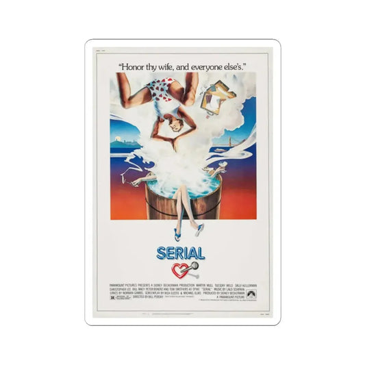 Serial 1980 Movie Poster - STICKER Vinyl Kiss-Cut Decal 2 Inch White - The Sticker Space