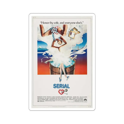 Serial 1980 Movie Poster - STICKER Vinyl Kiss-Cut Decal 4 Inch White - The Sticker Space