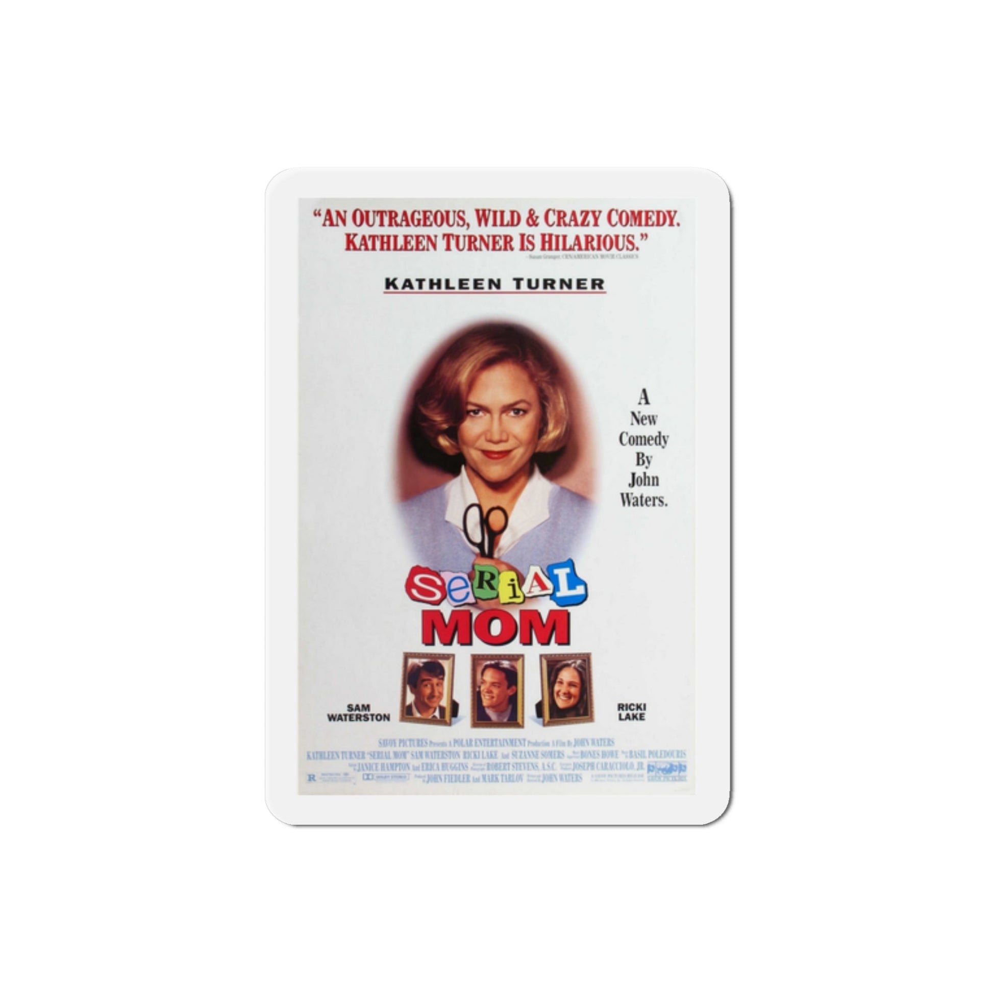 Serial Mom 1994 Movie Poster Die-Cut Magnet-2" x 2"-The Sticker Space