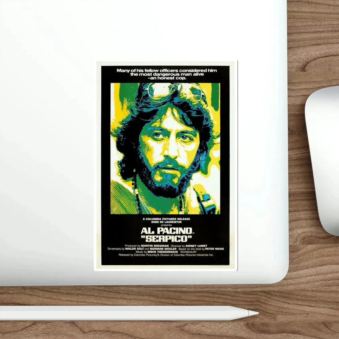 Serpico 1973 Movie Poster STICKER Vinyl Die-Cut Decal - The Sticker Space