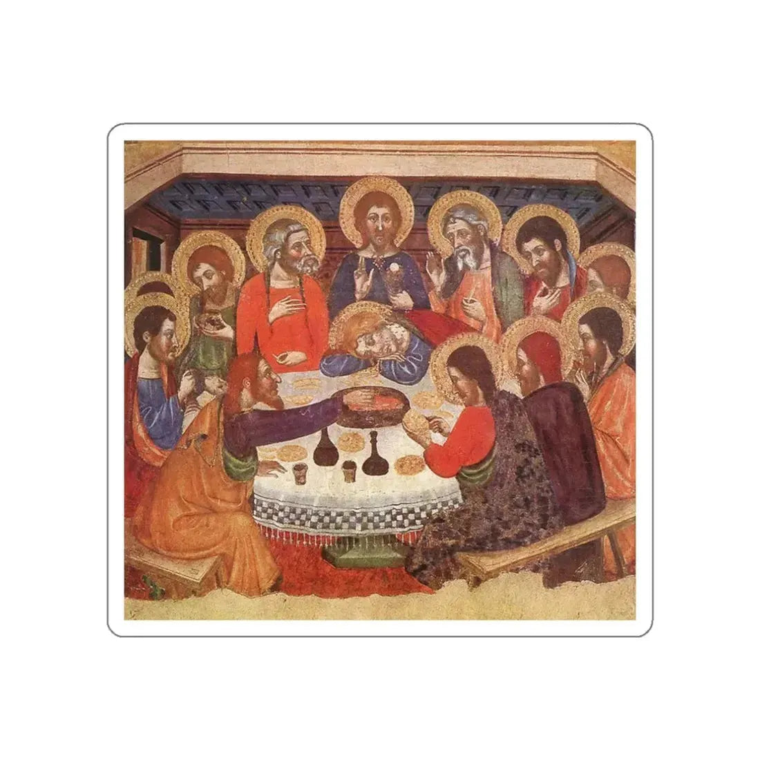 SERRA, Jaume - The Last Supper (Artwork) STICKER Vinyl Die-Cut Decal White Die-Cut 3 Inch - The Sticker Space