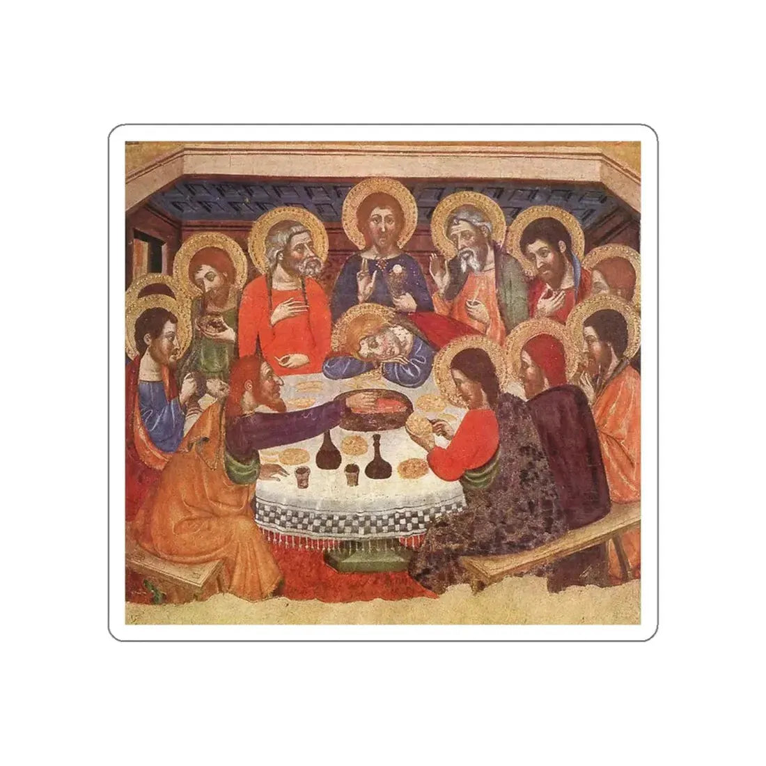 SERRA, Jaume - The Last Supper (Artwork) STICKER Vinyl Die-Cut Decal White Die-Cut 6 Inch - The Sticker Space