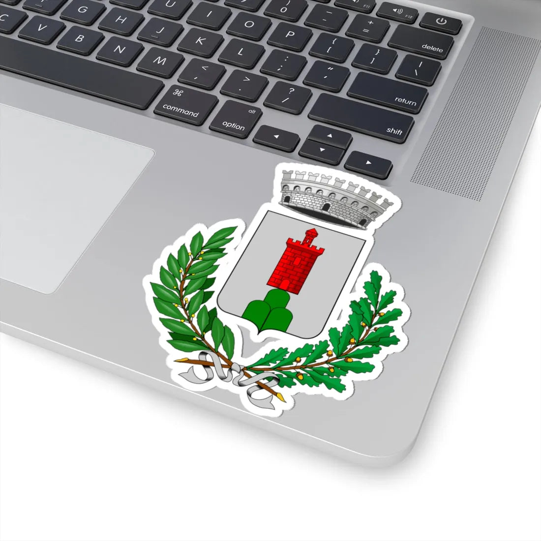 Serramazzoni-Stemma (Italy) (Coat of Arms) STICKER Vinyl Kiss-Cut Decal - The Sticker Space