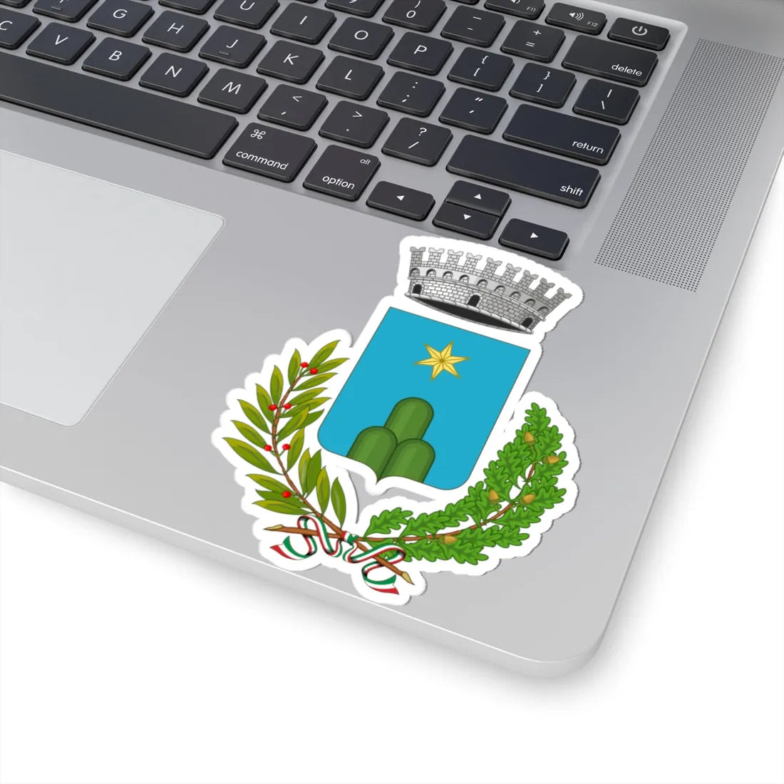 Serrungarina-Stemma (Italy) (Coat of Arms) STICKER Vinyl Kiss-Cut Decal - The Sticker Space