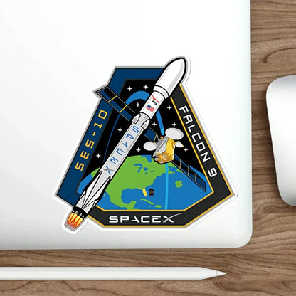 SES-10 (SpaceX) STICKER Vinyl Die-Cut Decal - The Sticker Space