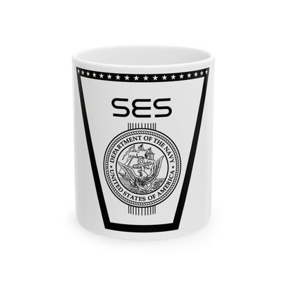 SES (U.S. Navy) White Coffee Mug-11oz-The Sticker Space