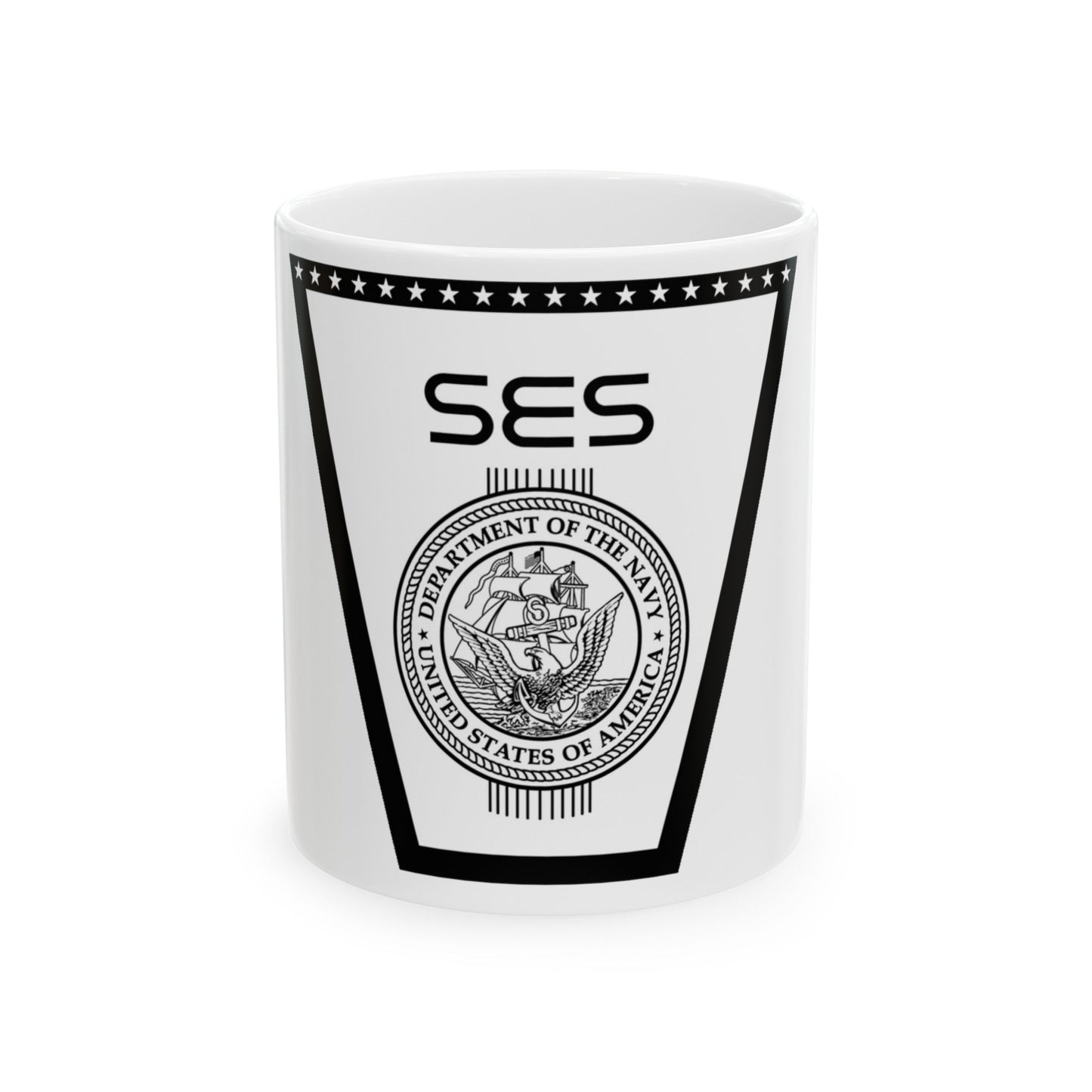 SES (U.S. Navy) White Coffee Mug-11oz-The Sticker Space