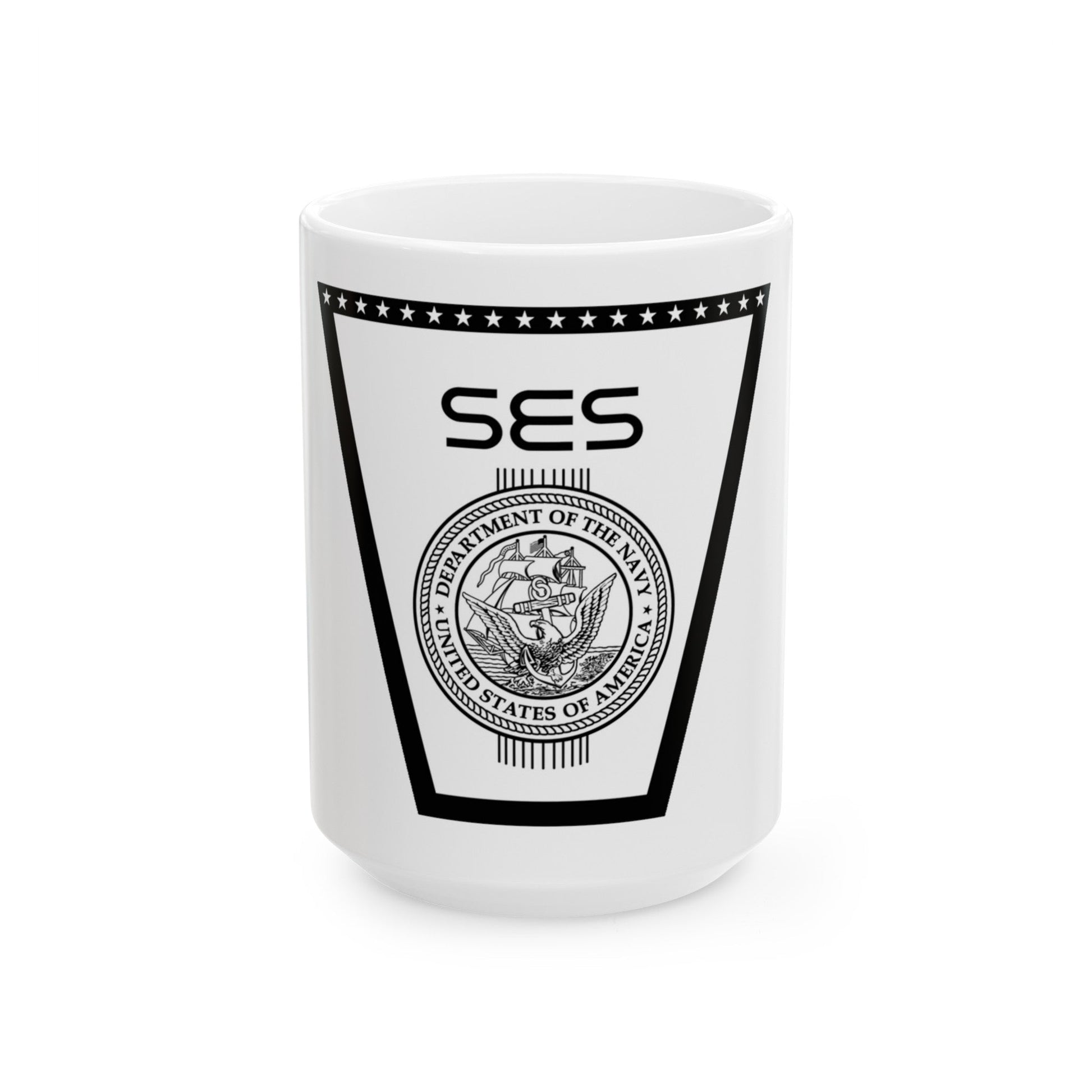 SES (U.S. Navy) White Coffee Mug-15oz-The Sticker Space