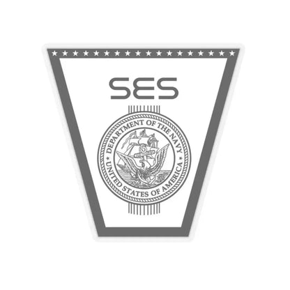 SES (U.S. Navy) STICKER Vinyl Kiss-Cut Decal 2 Inch Transparent - The Sticker Space