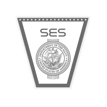 SES (U.S. Navy) STICKER Vinyl Kiss-Cut Decal 6 Inch Transparent - The Sticker Space