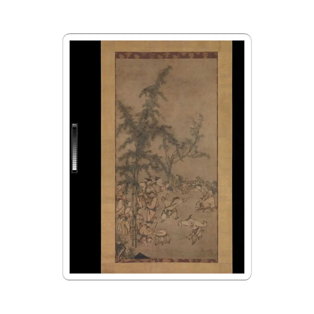 Sesson Shūkei - Seven Sages of the Bamboo Grove - 1550s v1 - STICKER Vinyl Kiss-Cut Decal