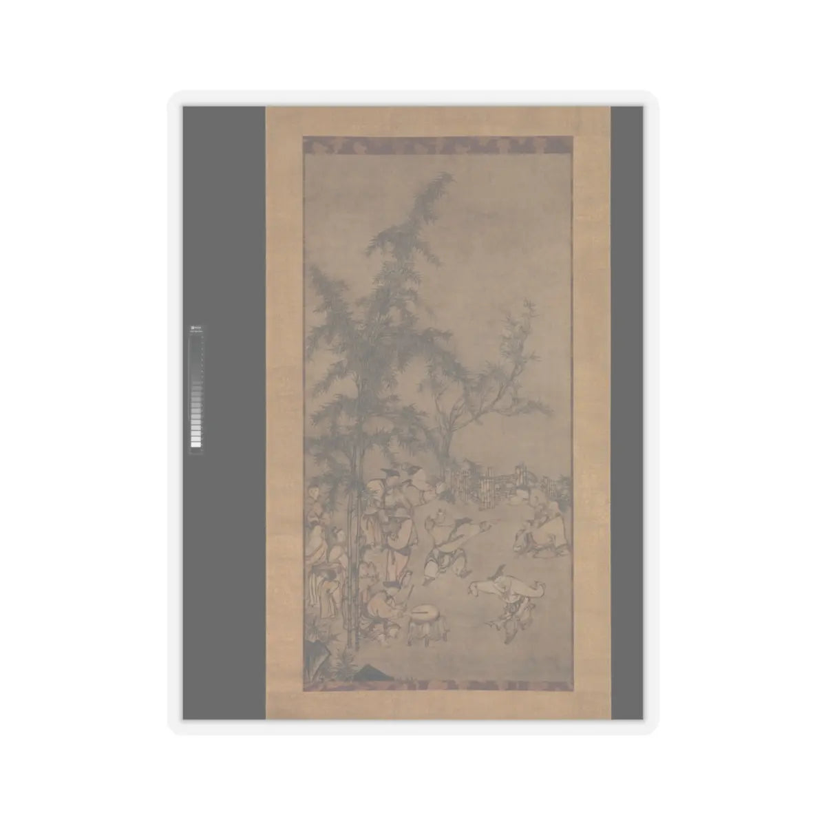 Sesson Shūkei - Seven Sages of the Bamboo Grove - 1550s v1 - STICKER Vinyl Kiss-Cut Decal
