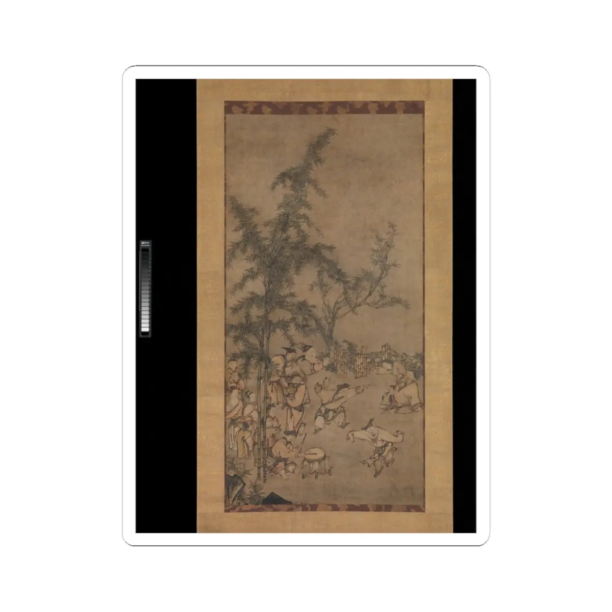 Sesson Shūkei - Seven Sages of the Bamboo Grove - 1550s v1 - STICKER Vinyl Kiss-Cut Decal