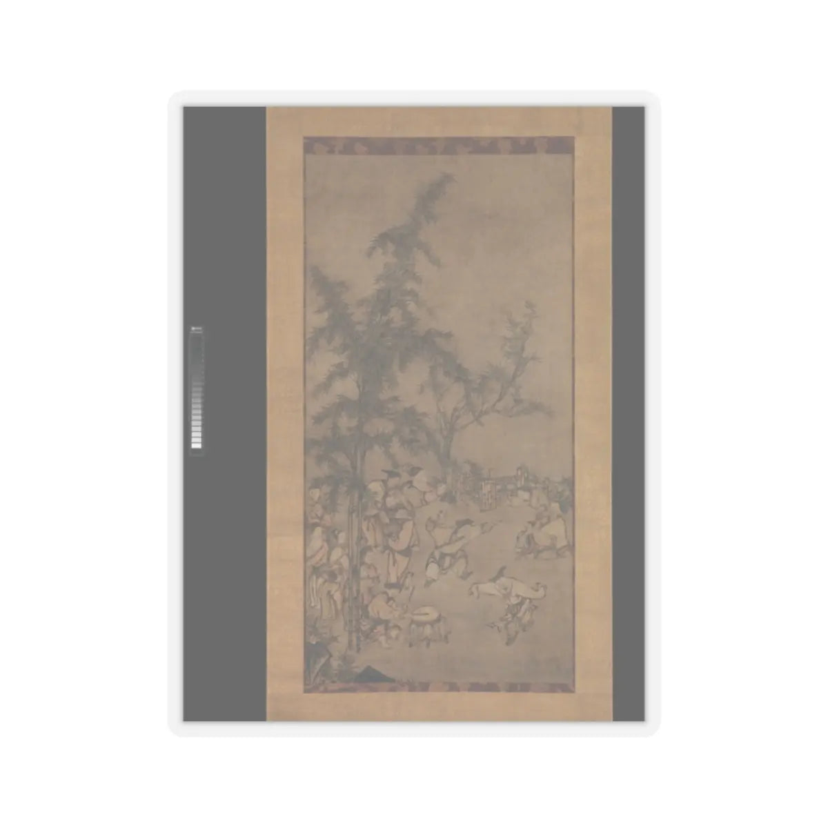 Sesson Shūkei - Seven Sages of the Bamboo Grove - 1550s v1 - STICKER Vinyl Kiss-Cut Decal