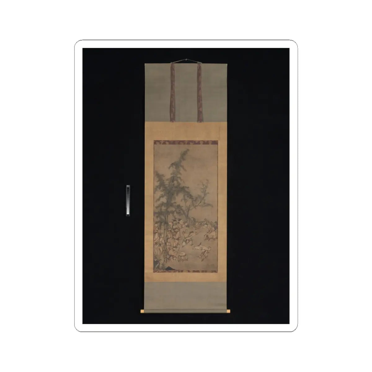 Sesson Shūkei - Seven Sages of the Bamboo Grove - 1550s v2 - STICKER Vinyl Kiss-Cut Decal