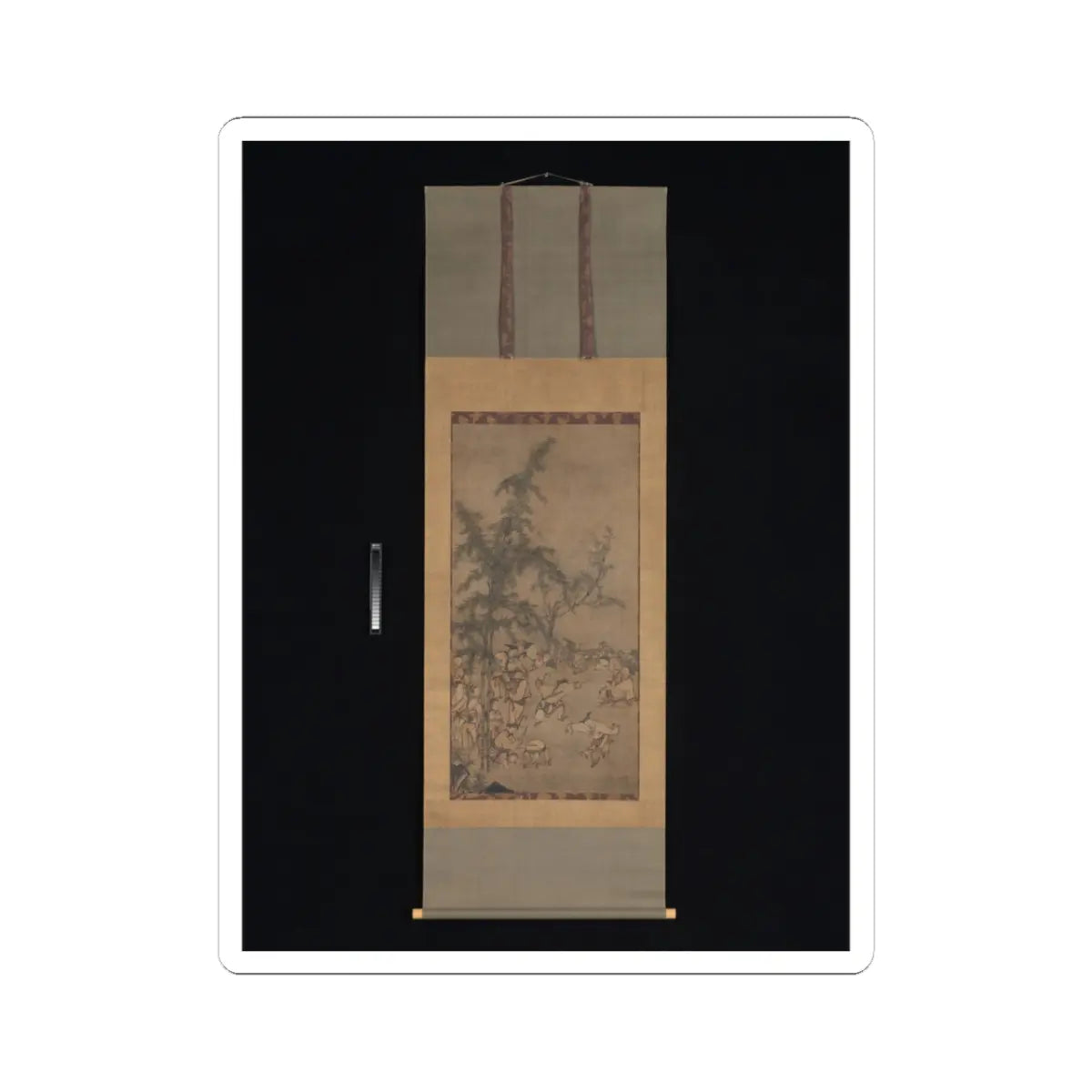 Sesson Shūkei - Seven Sages of the Bamboo Grove - 1550s v2 - STICKER Vinyl Kiss-Cut Decal