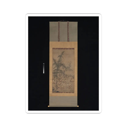 Sesson Shūkei - Seven Sages of the Bamboo Grove - 1550s v2 - STICKER Vinyl Kiss-Cut Decal