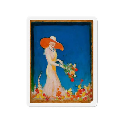 Set of five story illustrations (2) (Magazine Illustration) Refrigerator Magnet 2 Inch Die-Cut - The Sticker Space