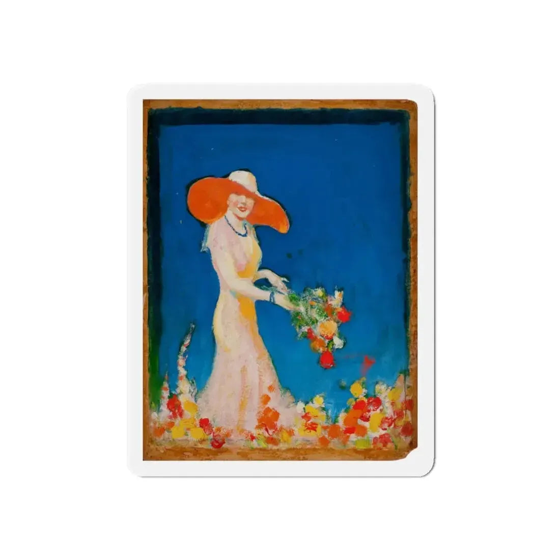 Set of five story illustrations (2) (Magazine Illustration) Refrigerator Magnet 3 Inch Die-Cut - The Sticker Space