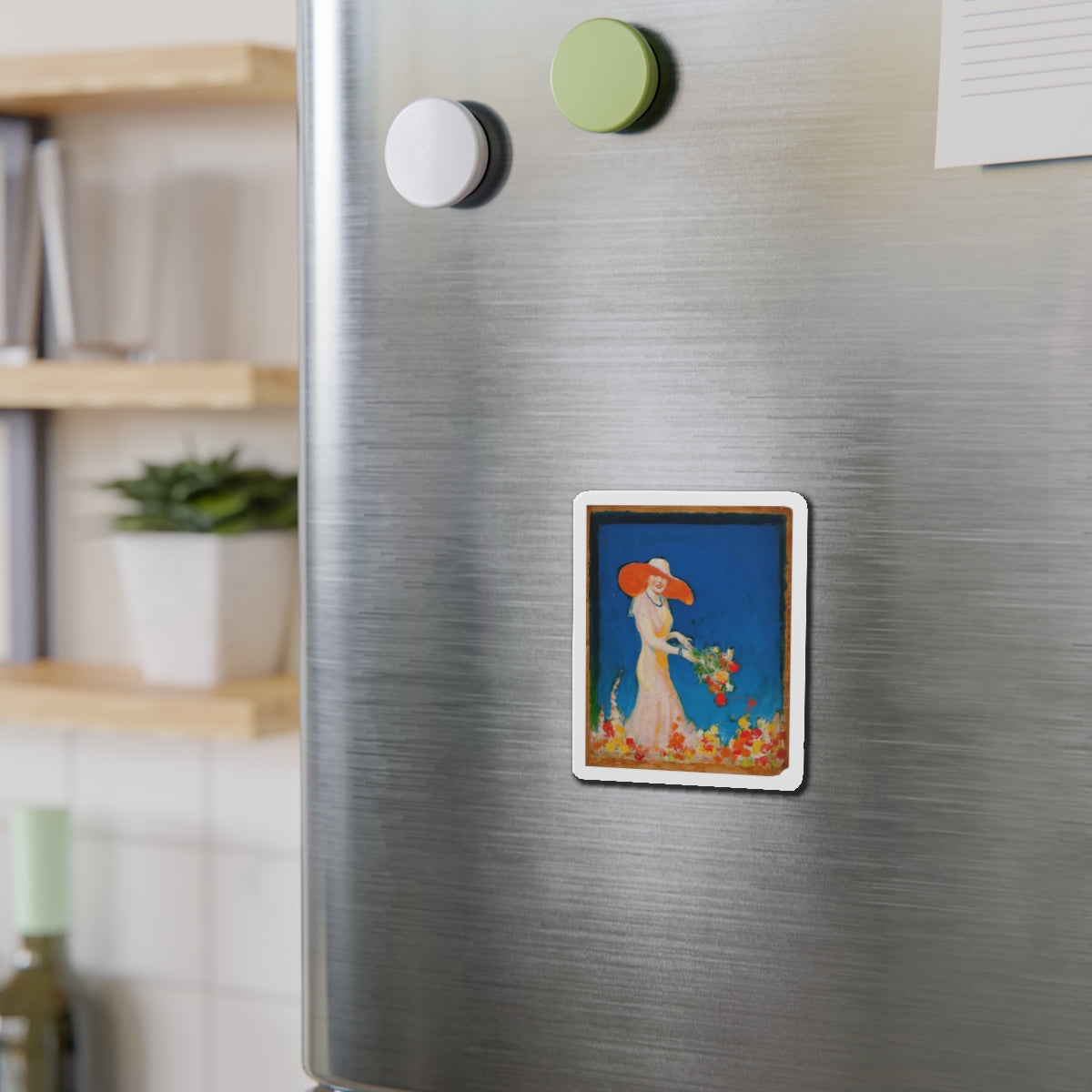 Set of five story illustrations (2) (Magazine Illustration) Refrigerator Magnet-The Sticker Space