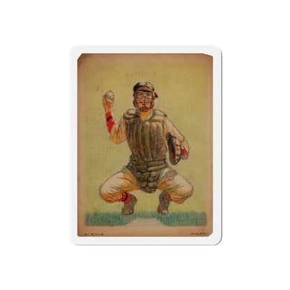 Set of five story illustrations (4) (Magazine Illustration) Refrigerator Magnet 4 Inch Die-Cut - The Sticker Space