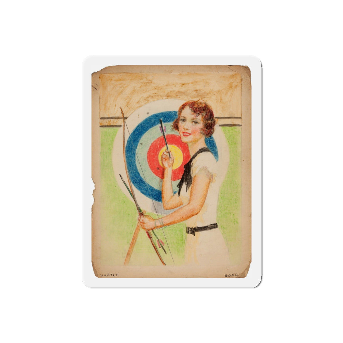 Set of five story illustrations (5) (Magazine Illustration) Refrigerator Magnet-5" x 5"-The Sticker Space