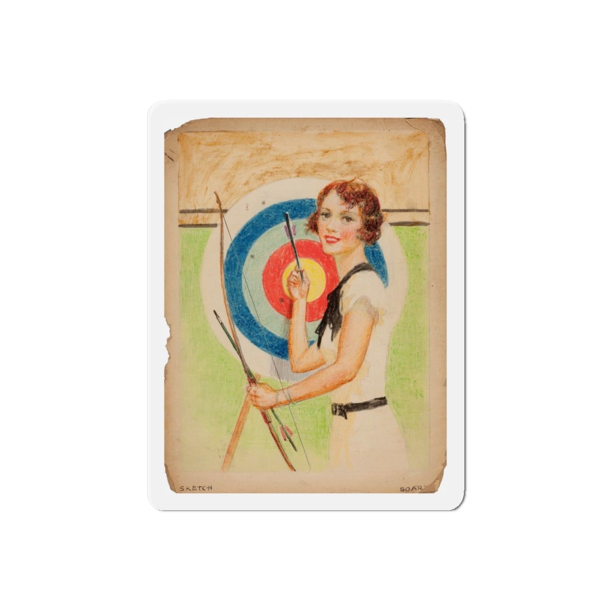 Set of five story illustrations (5) (Magazine Illustration) Refrigerator Magnet-6 Inch-The Sticker Space