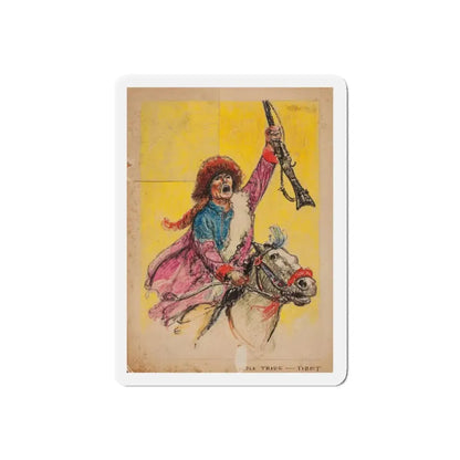 Set of six story illustrations (1) (Magazine Illustration) Refrigerator Magnet 5 Inch Die-Cut - The Sticker Space