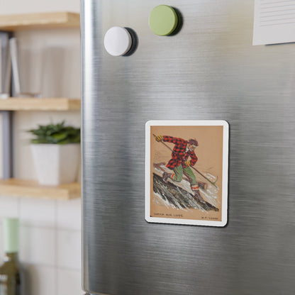 Set of six story illustrations (5) (Magazine Illustration) Refrigerator Magnet-The Sticker Space